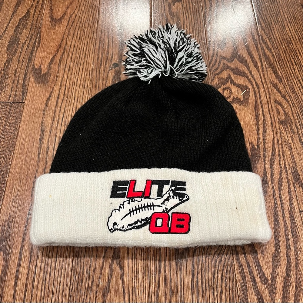 {Adidas} Elite QB Knit Pom Pom Hat, OS